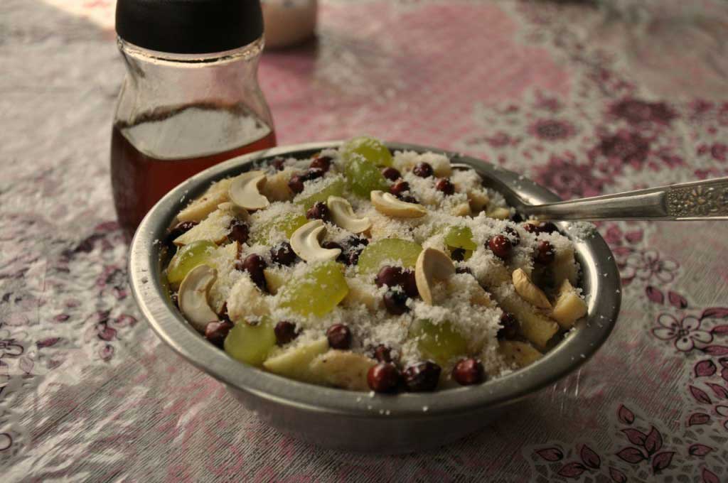 pequeno-almoço no Serene Homestay, em Nongriat