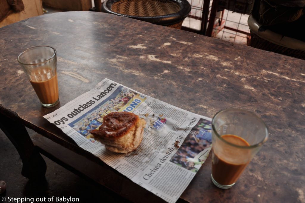 "chai" from the famous chai shop near Market Square.