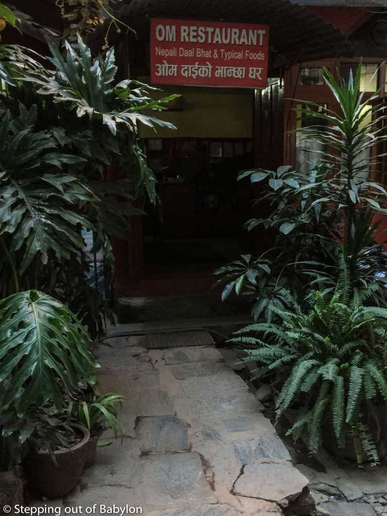 Om Restaurant. Thamel. Kathmandu