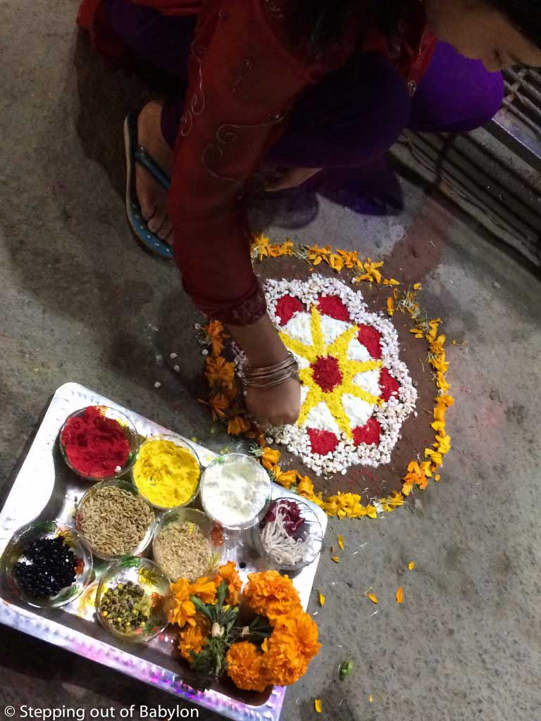 Lakshimi Puja during Tihar Festival. Kathmandu