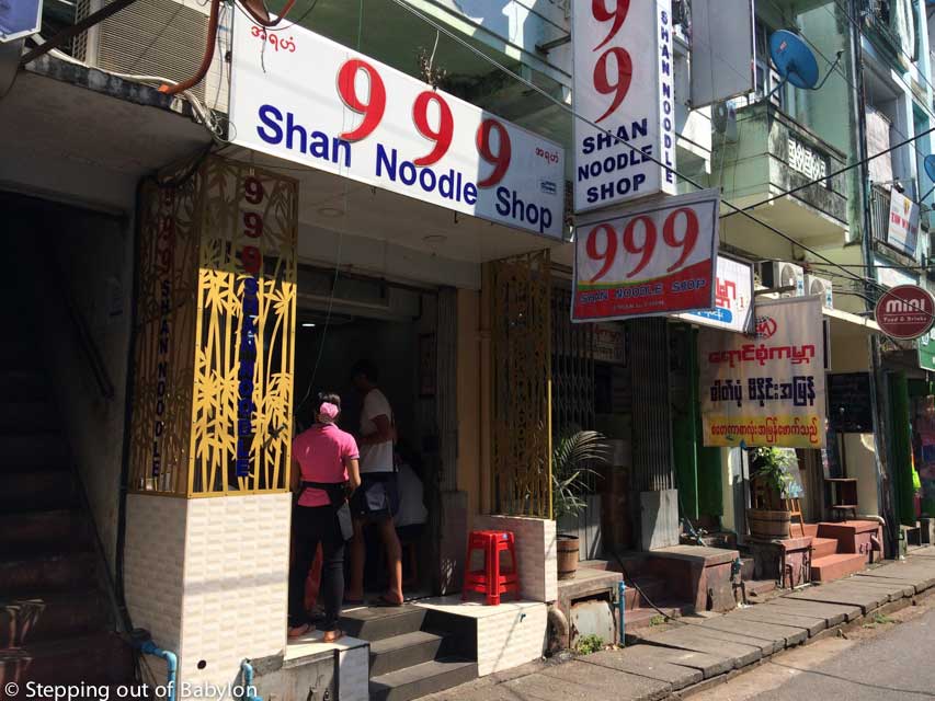 Shan noodles... very popular between foreigners but a good way to try the food from Shan State
