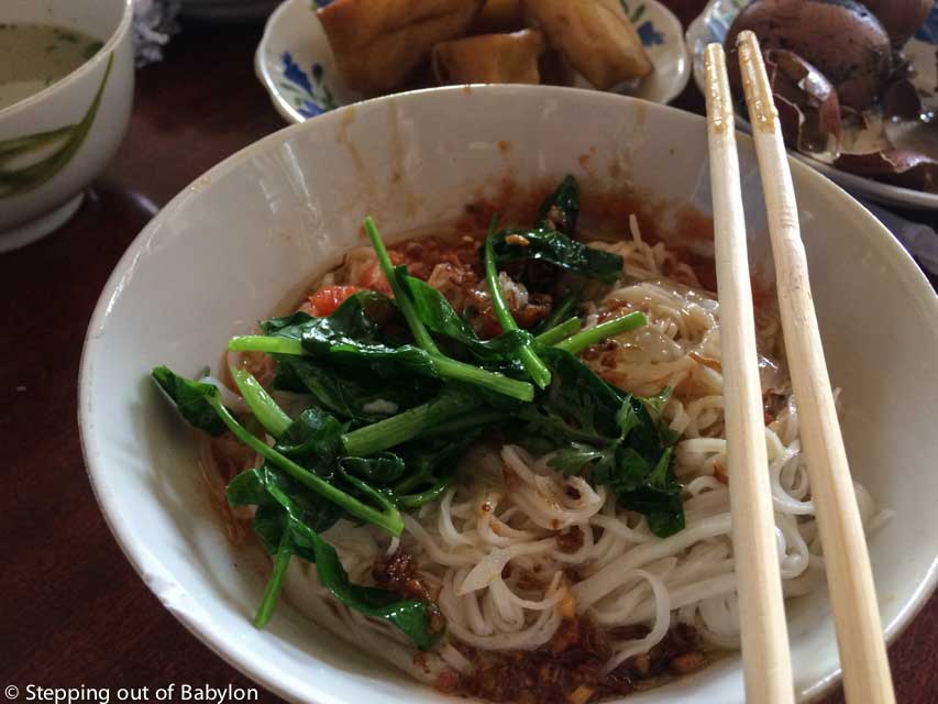 Shan noodles soup