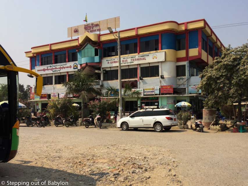 Pyi Gyi Myat Shin Bus Terminal at Mandalay