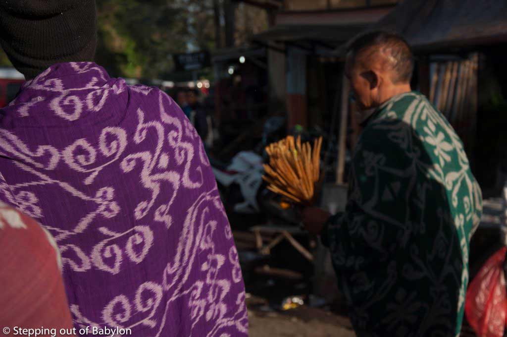 ojek (moto-taxi) drivers wait for people along the way that goes from the sunrise viewpoint to the Bromo volcano
