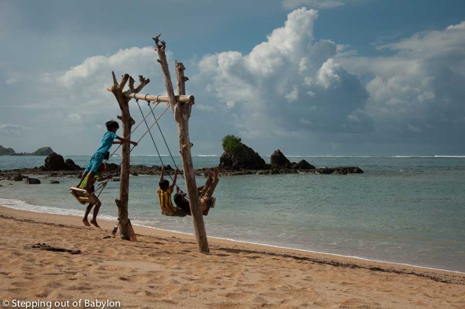 Kuta beach. Kuta, Lombok