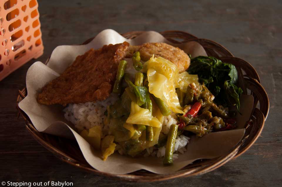 local food and local prices at Kuta, Lombok