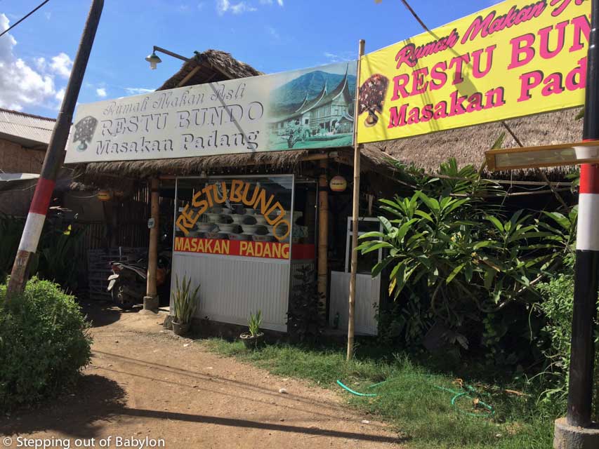 local food and local prices at Kuta, Lombok