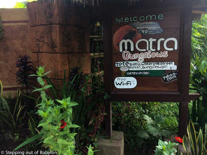 Matra Bungalows. Tetebatu. Lombok. Contact