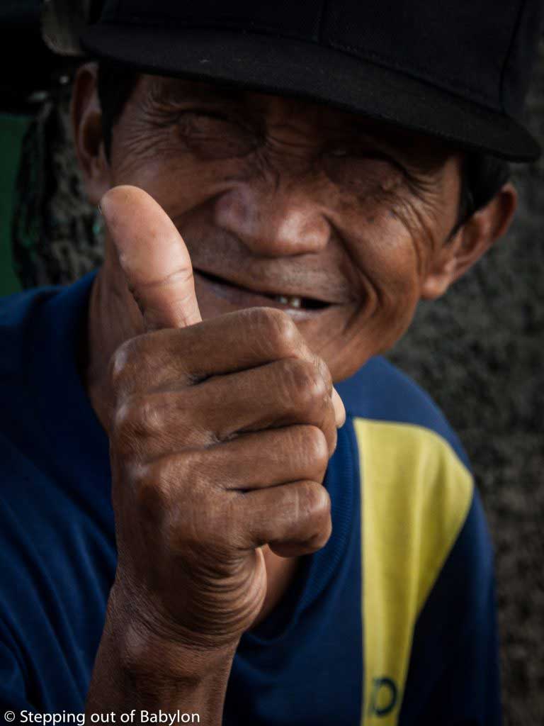 "becaks" driver at Malang