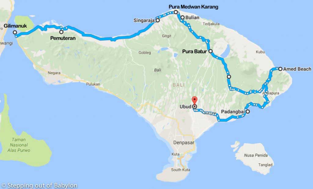 Bali. costs. itenirery