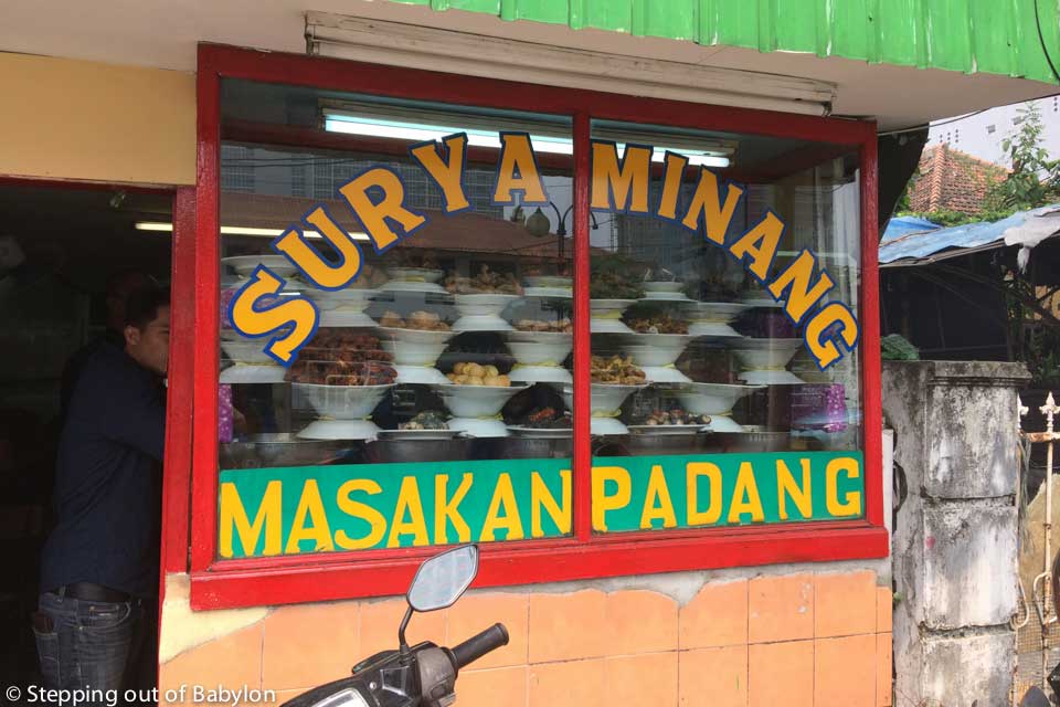 Surya Minang... a masakan padang with tasty, simple and cheap food. Is better arrive before 1 p.m. as the runs out quickly!