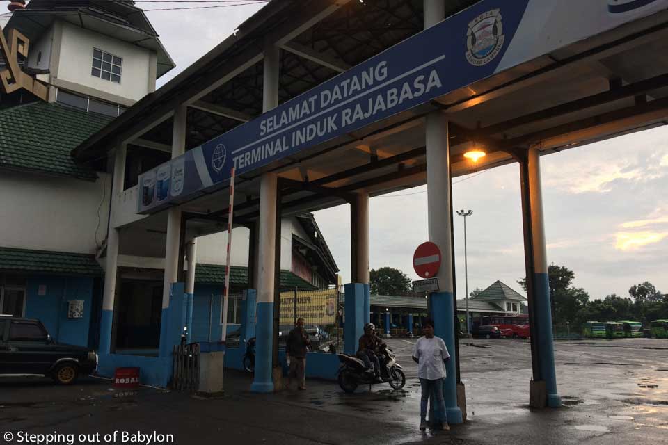 Terminal Rasabaja from where departure the buses to Krui