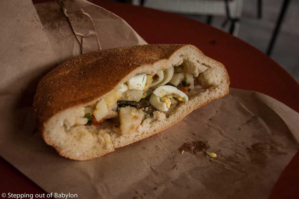 Morocco style sandwich