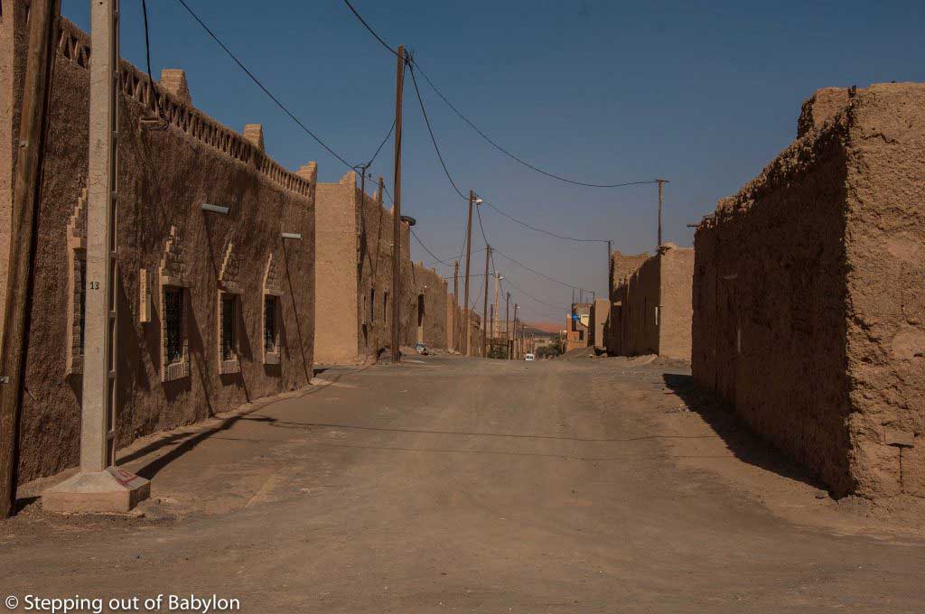 Merzouga... the almost empty local area of this "end of the road" village