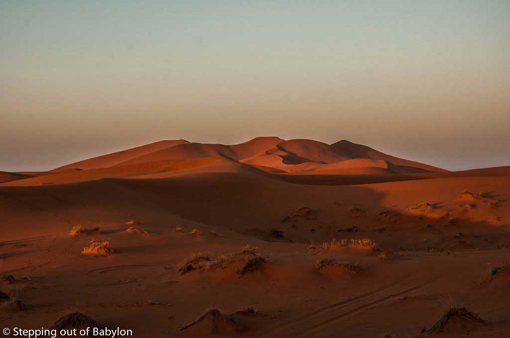 Erg Chebbi at the first sun ray... despite being spoiled by tourism the desert always has its magic
