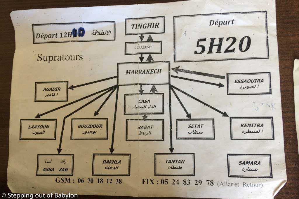 Tinghir: How to go to move away